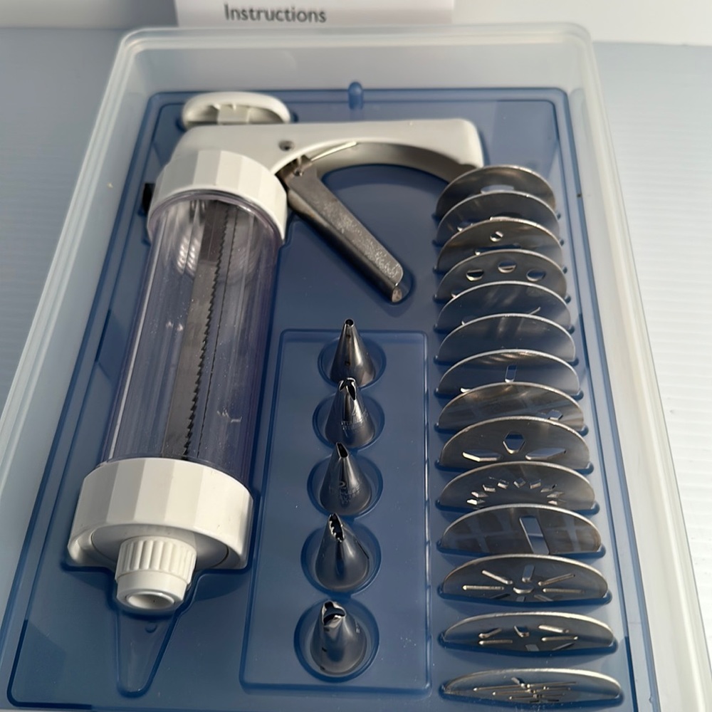Kuhn Rikon stainless steel cookie press